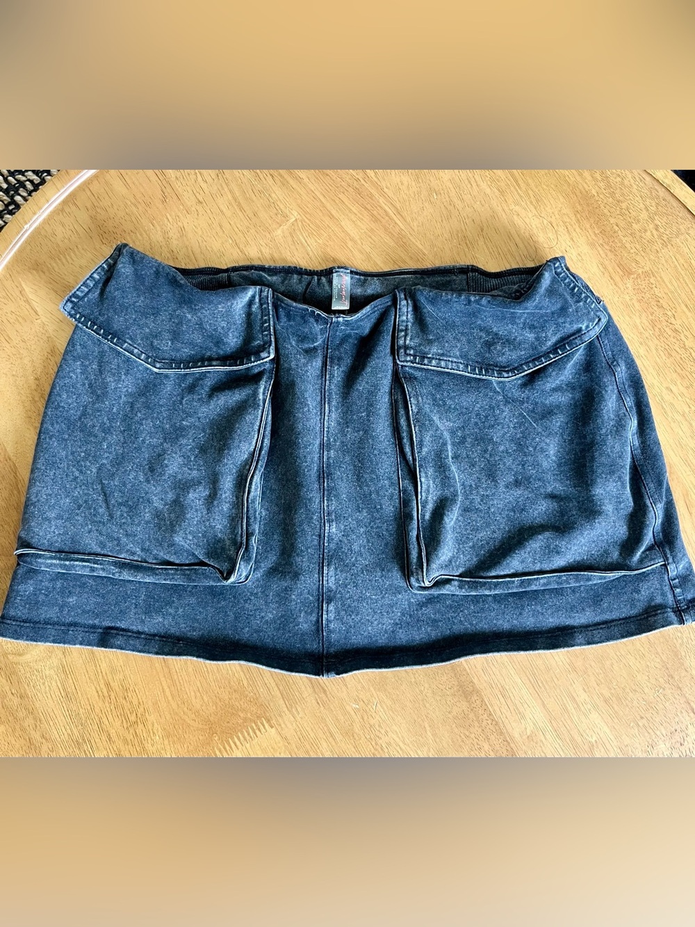 Free People Movement Cargo Shorts Black Charcoal Cotton Utility Y2K Size small